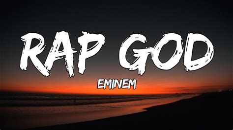 Eminem – Rap God Lyrics